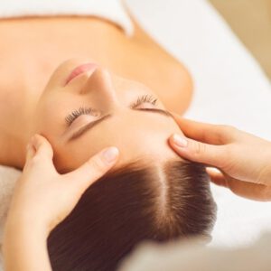 Photo of woman getting craniosacral massage